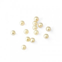 Perle ABS Ronde Semi-Percée 8 mm Ø 1.3 mm