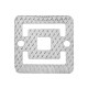 Conector de Metal Laton Cuadrado 11mm