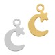 Stainless Steel 304 Charm Moon & Star 7x11mm