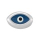 Zamak Slider Nail w/ Evil Eye & Enamel 8x5mm (Ø2.2mm)
