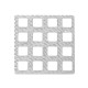 Μεταλλικό Μπρούτζινο Στοιχείο Τετράγωνο για Μακραμέ 13mm