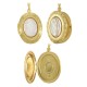 Brass Talisman Openable with Madonna & Shell Base 24x30mm