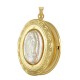 Brass Talisman Openable with Madonna & Shell Base 24x30mm