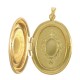 Brass Talisman Openable with Madonna & Shell Base 24x30mm