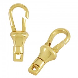 Fermoir Mousqueton Pivotant en Laiton 8 x 23 mm