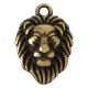 Zamak Charm Lion Head 11x16mm