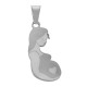 Stainless Steel 304 Charm Pregnant Woman w/ Heart 11x25mm