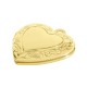 Brass Charm Heart Openable 19mm