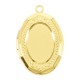 Brass Charm Oval Openable 21x16mm