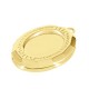 Brass Charm Oval Openable 21x16mm