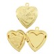 Colgante de Metal Latón Corazón “Love You” Abrible 19mm
