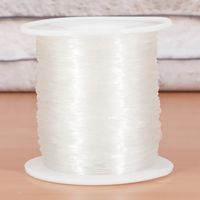 Filo Elastico Bianco 0,8 mm - Bobina 10 m - Beads Mine