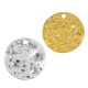 Brass Charm Round Hammered 15mm