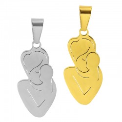 Stainless Steel 303 Charm Mother & Child 11x25mm