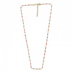 Stainless Steel 304 Necklace Chain w/ Enamel & Clasp 420mm