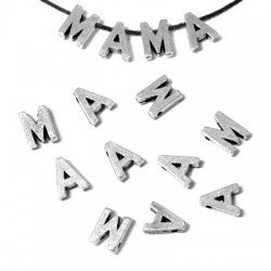 Zamak Letters M and A 7x6mm (Ø 1.2mm)