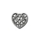 Zamak Charm Heart 13mm