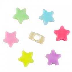 Acrylic Slider Star 10x5mm (Ø3.8mm)