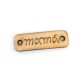 Wooden Connector Tag 'mama' 21x7mm
