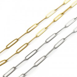 Stainless Steel 304 Paperclip Chain 4x20mm/0.8mm