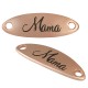 Metal Zamak Cast Connector Tag Mama Laser Engraved 36x12mm