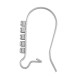 Orecchino in Acciaio Inossidabile 304 con Cerchio e Strass 13X24 mm