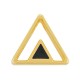 Ζάμακ Στοιχείο Τρίγωνο Περαστό με Σμάλτο 15x13mm (Ø2.2mm)