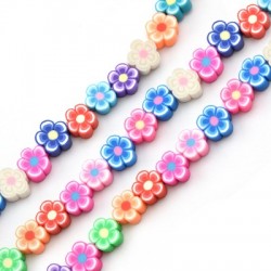 Mosaic Slider Flower 10mm (40pcs/string)