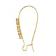 Stainless Steel 304 Earring with Hoop & Strass 16x33mm
