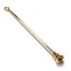 Spilla in Metallo Ottone 60x1.2mm con Punta a Pallina Avvitabile