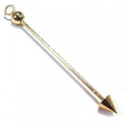 Spilla in Metallo Ottone 60x1.4mm con Punta a Cono Avvitabile