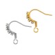 Stainless Steel 304 Earring with Hoop & Strass 16x19mm