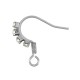 Stainless Steel 304 Earring with Hoop & Strass 16x19mm