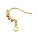 Stainless Steel 304 Earring with Hoop & Strass 16x19mm