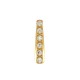 Crochets d'Oreilles avec strass 3x15mm en Acier Inoxydable 304