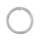 Stainless Steel 304 Earring Circle Hammered 14mm/2mm