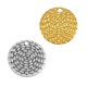 Brass Charm Round 15mm
