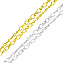 Steel Chain Oval Rings 2.6x3mm