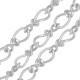 Steel Chain Oval Rings 2.6x3mm