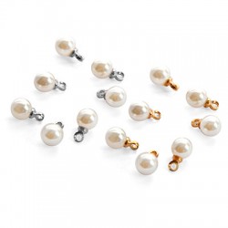 Pearl ABS Round w/ Cap 6mm