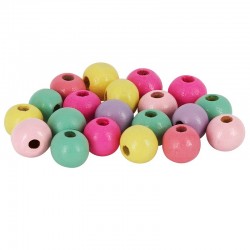 Wooden Bead Round 8mm (Ø~2.6mm) (~330pcs)