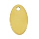 Colgante de Acero Inoxidable 304 Chapa Ovalada 6x10mm/1mm