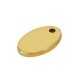 Stainless Steel Charm Oval 6x10mm/1mm Ø1mm
