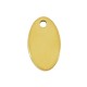 Stainless Steel Charm Oval 7x12mm/1mm Ø1.2mm