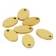 Stainless Steel Charm Oval 7x12mm/1mm Ø1.2mm