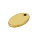 Stainless Steel Charm Oval 7x12mm/1mm Ø1.2mm