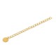Stainless Steel 304 Extension Chain 50mm with Round Charm 6mm