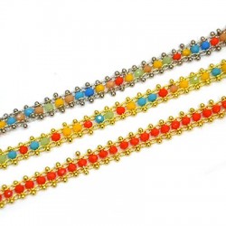 Glass Pin Chain 2mm