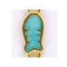 Gold/Perlised Turquoise