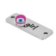Stainless Steel 304 Connector “girl”w/ Evil Eye 24x8mm/1.1mm